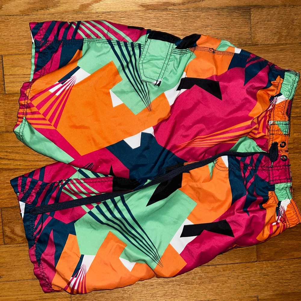 Colorful Geometric Patterned Shorts